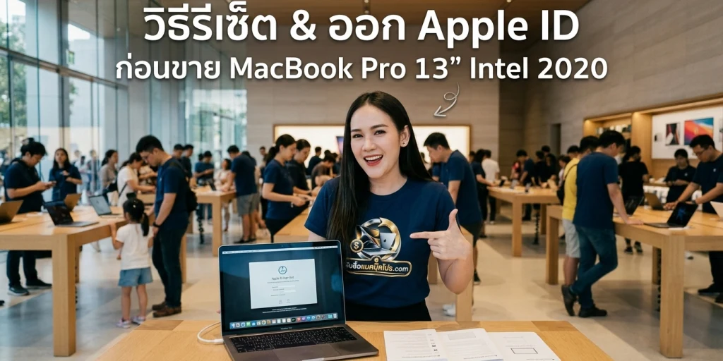 การรีเซ็ตและเตรียมตัวเครื่อง MacBook Pro 13 inch Intel 2020 สำหรับการตรวจสอบสเปกและส่งต่ออย่างปลอดภัย